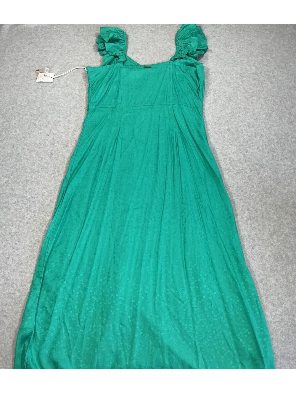 Billabong x Sincerely Jules Green Button Front Midi Dress Medium NWT - Picture 6 of 10